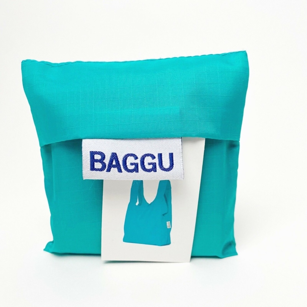 Baby BAGGU Standard Reusable Bag - Mint Green - Rare Sold Out - Small Tote Bag